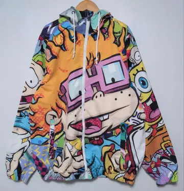 Members Only x Nickelodeon 콜라보 올 패턴 자켓 M