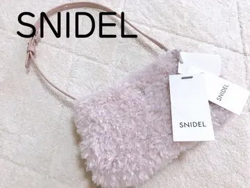 택 포함 미사용 새상품 스나이델 snidel 퍼백 핑크 정가 1.1만