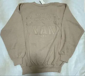 VAN JAC 브라운 맨투맨 L 사이즈