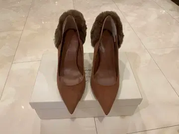 TSURUby 마리코 퍼 하이힐 23.0