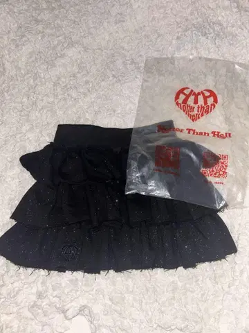 HTH glitter Heart Logo tiered skirt