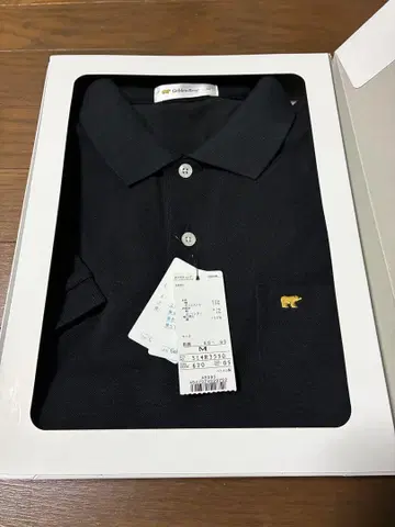 Golden Bear 블랙 피케 셔츠 M