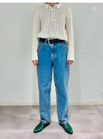 [ 새상품급 ] 로쿠6 레이스 피케 셔츠