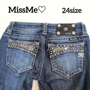 새상품급 미스미 스키니 데님 스터드 y2k 00s 헤이세이 갸루 24