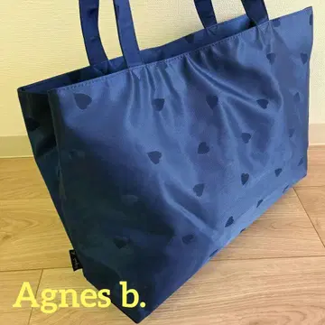 agnes b. 에네스베 하트 무늬 마더백 숄더 토트백