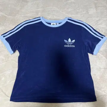 adidas 네이비 반팔 T셔츠 3 라인