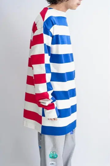 TSTS G.F.G.S double sided striped shirt