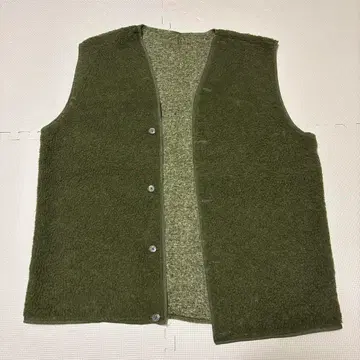 80s 올리브 그린 라이너 베스트 이탈리아군
