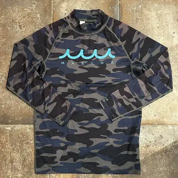 무타 마린 muta MARINE 긴팔 셔츠 L 모크넥 카모플라주