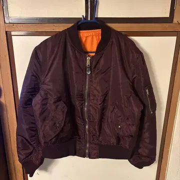 90s USA ALPHA MA-1 보르도 L