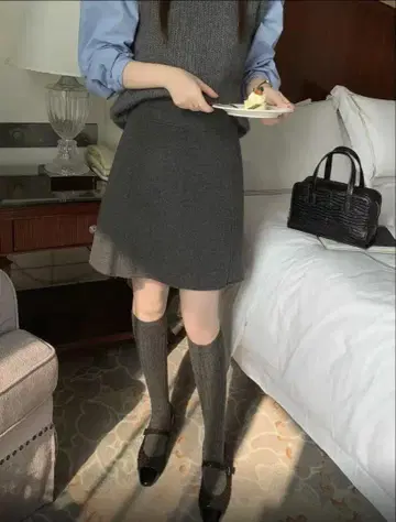 A라인 미니 스커트 L 사이즈