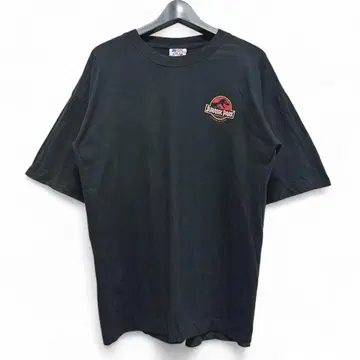 USA 쥬라기 공원 영화 로고T셔츠 90s XL 블랙 699