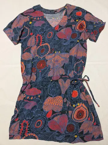 marimekko 마리메꼬 KAHVI 튜닉 셔츠 올 패턴