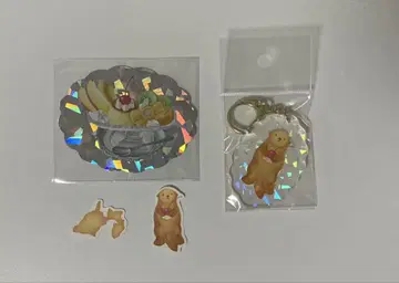 아라카루당 랏코 키링 스티커 프레이크 씰