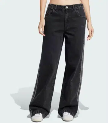 아디컬러 데님 쓰리 스트라이프 트랙 팬츠 /adidas 데님 팬츠