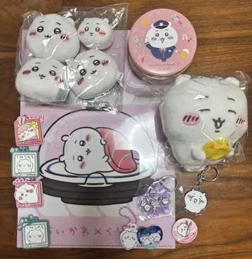 치쿠와의 강아지 봉제 인형과 굿즈 세트 5점