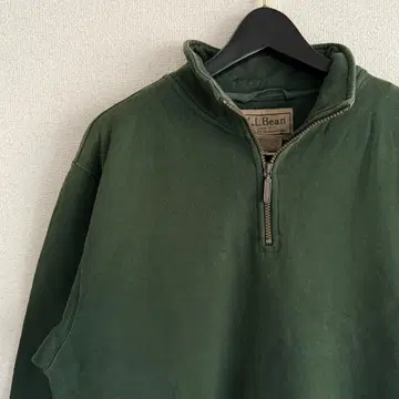 L.L.Bean 하프 지퍼 맨투맨 그린 무지 E14