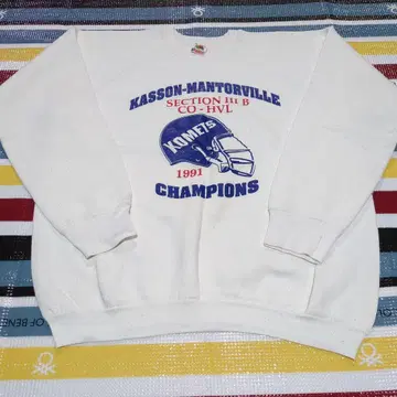 Kasson-M Komets 1991 Champ 맨투맨 XL