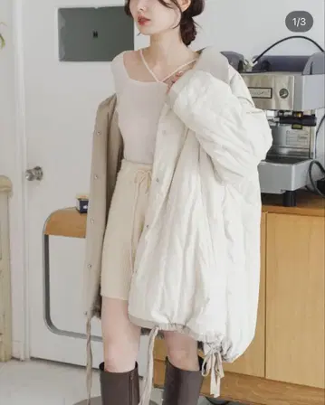 퀼팅 리버서블 코트