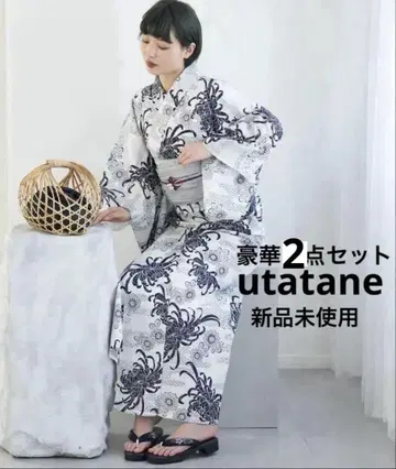 utatane 미사용 새상품 우타타네 유카타, 오비