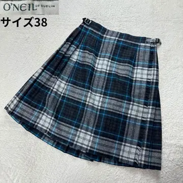 오닐 오브 더블린 퀼트 랩스커트 타탄 체크 사이즈 38