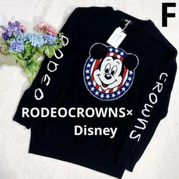 RODEOCROWNS x Disney 니트 미키 콜라보 여성용 F