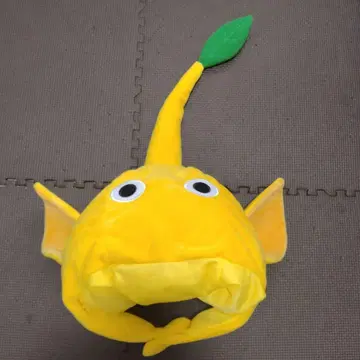 옐로우 컬러 피크민 모자