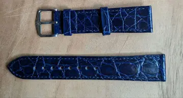 Hirsch 제뉴인 크로코 시계 벨트 18mm