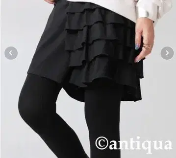 미사용 새상품 antiqua 티어드 숏팬츠