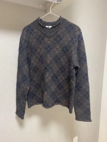 90s DRIES VAN NOTEN 울 니트 차콜 그레이