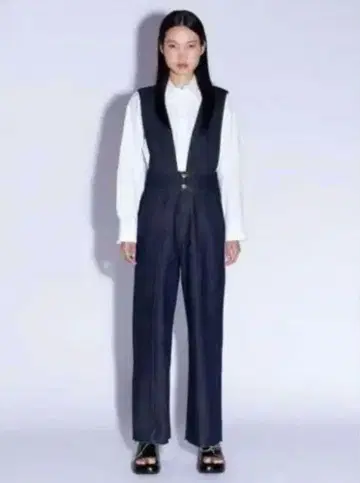 ZARA 릴랙스 컷 데님 살로펫 M