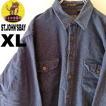 USA 구제 의류 ST.JOHN'SBAY 플란넬 셔츠 XL 네이비