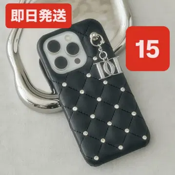 15 대응 블랙 Darich 퀼팅 비쥬 DD 참 iPhone 케이스