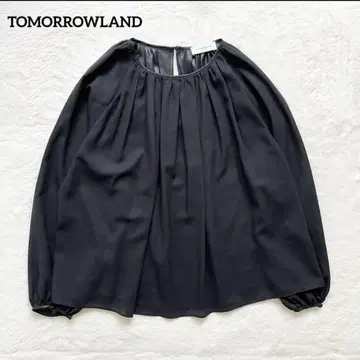TOMORROWLAND 블랙 쉬폰 긴팔 블라우스