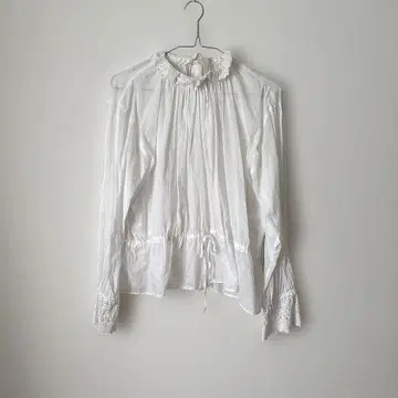 어반 리서치 옷깃 레이스 풀오버 셔츠 블라우스 리본 개더