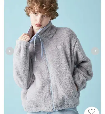 FURFUR 리본 플리스 후드티 퍼퍼