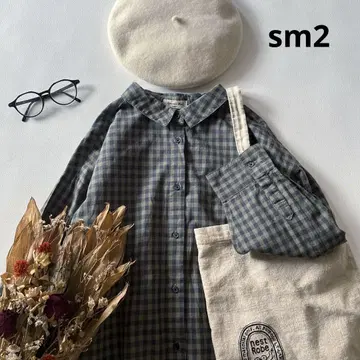 b754* 사만사 모스모스 코튼 린넨 플레어 셔츠 원피스