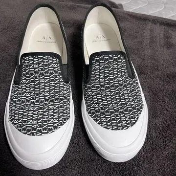 AX Armani Exchange 올 패턴 로고 슬립온