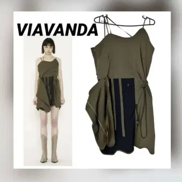 VIAVANDA 비아반다 원피스 카키 비대칭