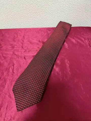 새상품급 KUSKA 네이비 도트 무늬 넥타이 약 8cm