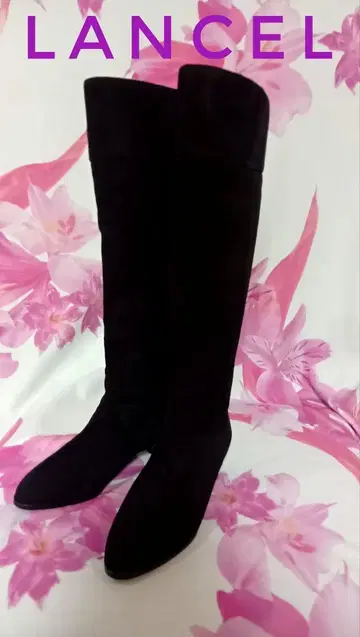 Lancel 스웨이드 롱 부츠 23.5