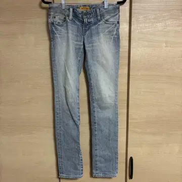 MOUSSY 스트레이트 데님 라이트 블루