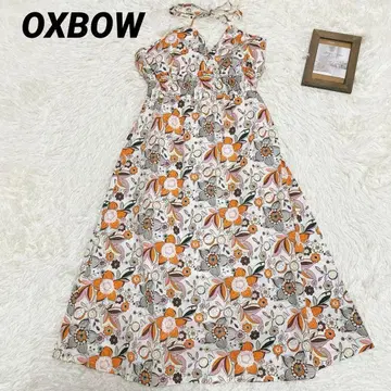 미사용 택 포함 OXBOW 원피스 총 꽃무늬 트로피컬 M