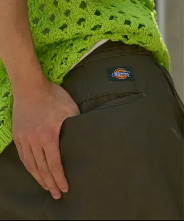 Dickies 치노 팬츠 올리브 32