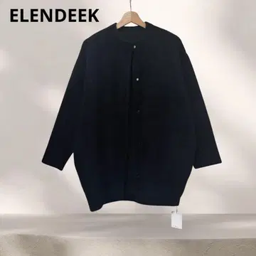 [ 택 포함 새상품 ] 엘렌딕 ELENDEEK 라쿤 믹스 더블 가디건