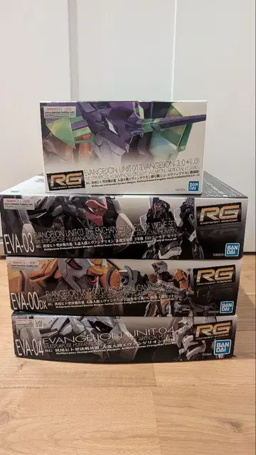RG 에반게리온 초호기(신 극장판) 4호기 3호기 영호기