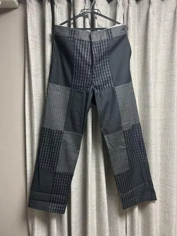 Dickies x BEAMS 별주 패널 체크 팬츠 BEAMS MEN