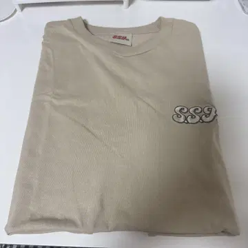 베이지 SSJ 자수 티셔츠 시손준 팬클럽 한정판 SSJ30