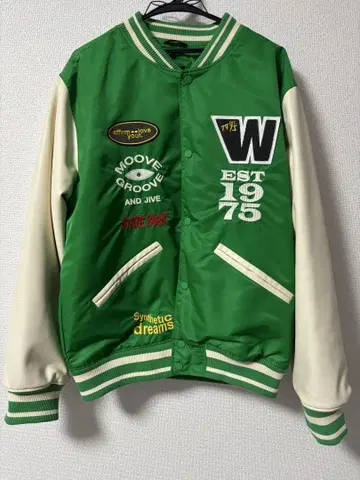 ZARA 그린 바시티 자켓 L 사이즈