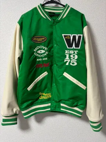 ZARA 그린 바시티 자켓 L 사이즈